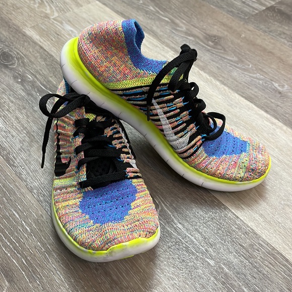 Nike Shoes - Nike Free Rn Flyknit Multicolor